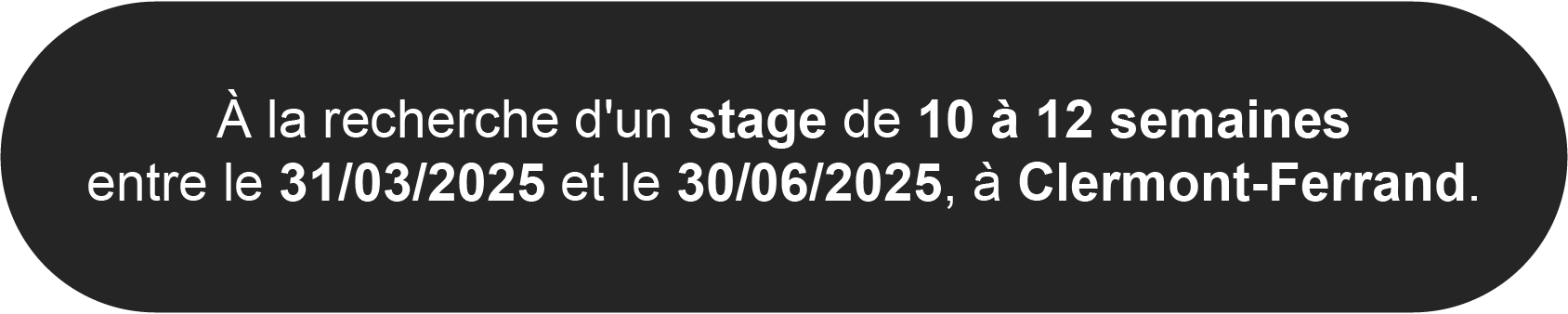 Information sur le stage